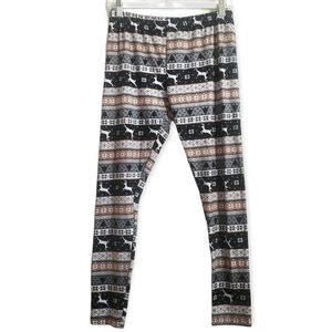 No Boundaries Womens L Multi Print Xmas Leggings